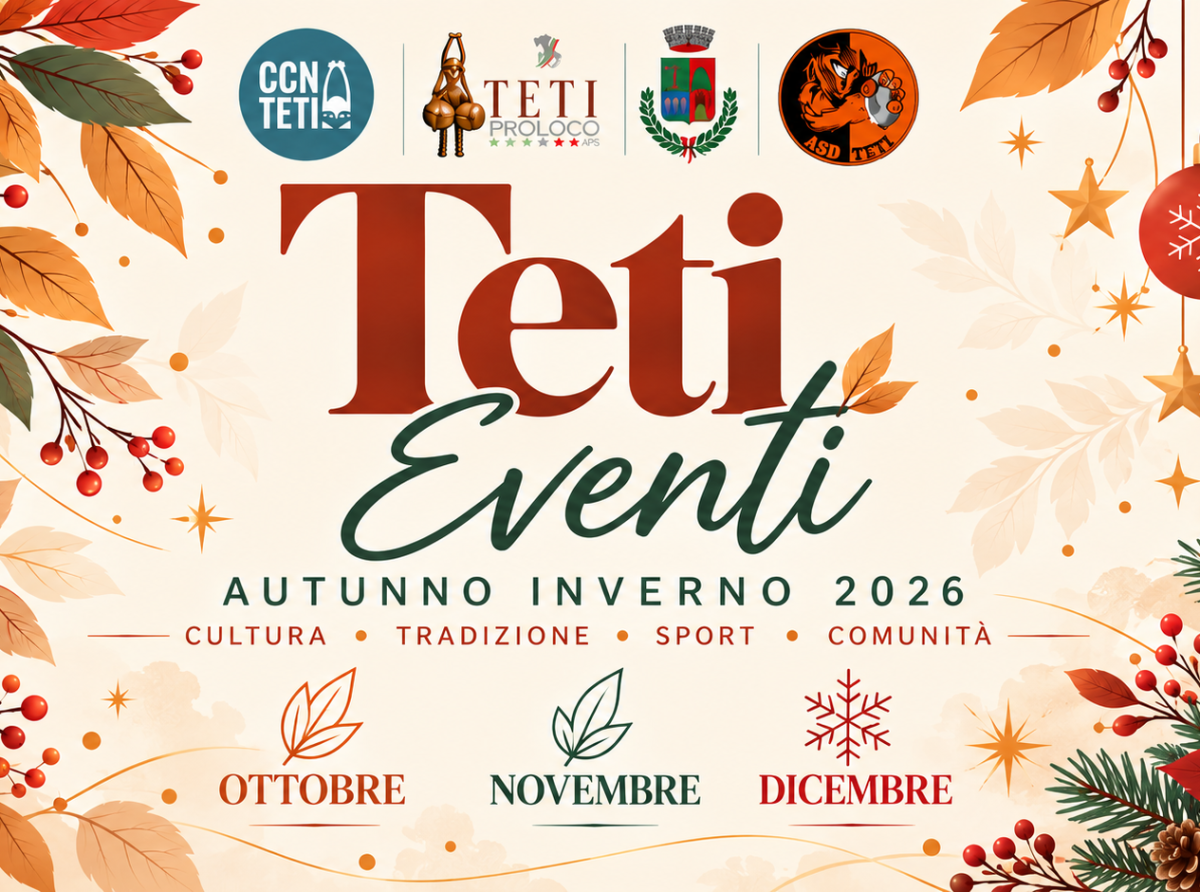 A Teti un ricco programma di eventi sino a Natale
