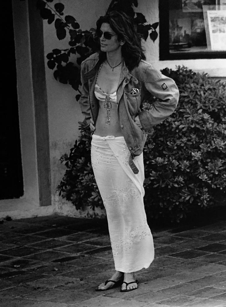 Una giovane Cindy Crawford a Porto Rafael. A.Mereu